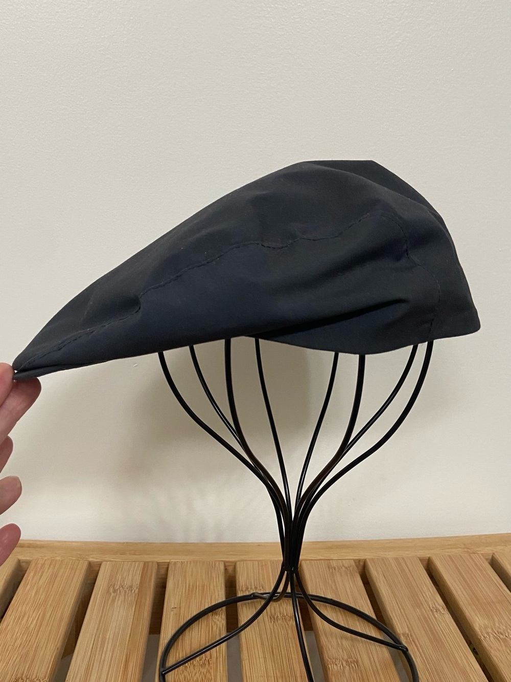Sleek Black Flat Cap for Men